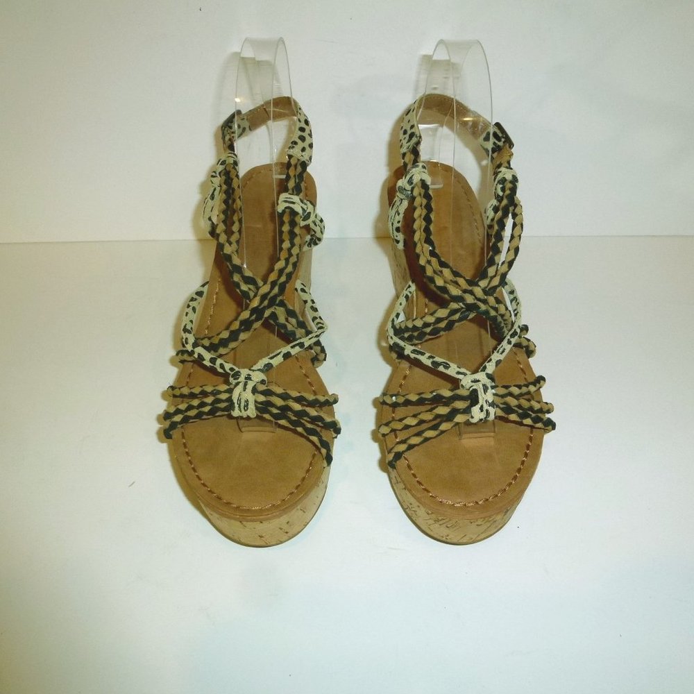 Nicole Leather Braided Across Sandals 9M